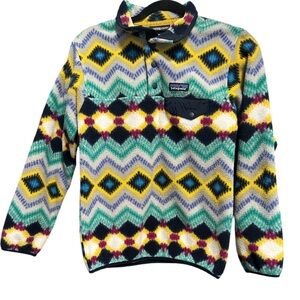 Patagonia Synchilla Snap-T Fleece Pullover Aztec sz XXS